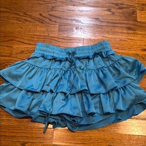Blue Ruffled Skirt